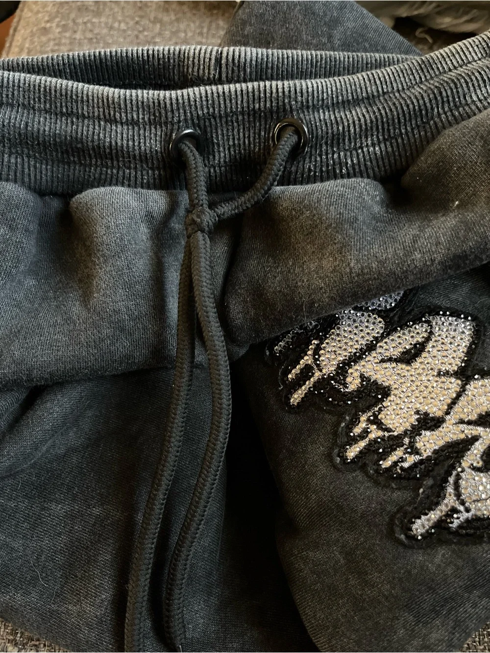 RAWYALTY “RAW DRIP” youth stonewash Sweatpants Drawstring Waist Athleisure  pant